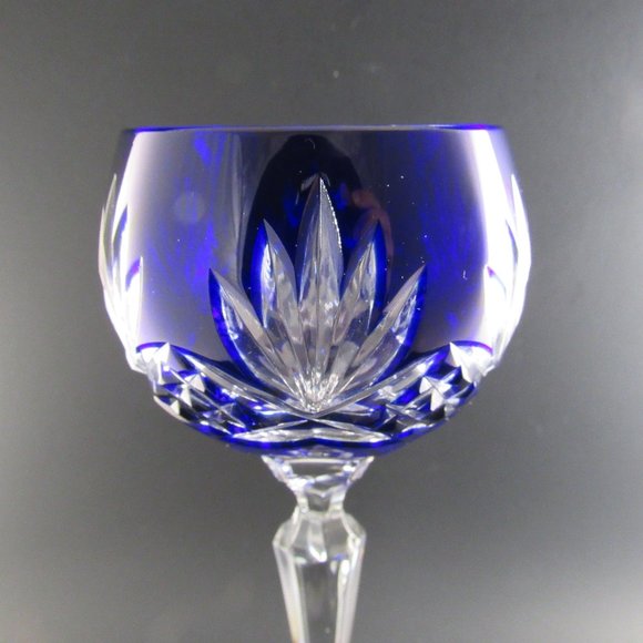 Dining Set Of 4 Multi Color Crystal Cut Glass Goblets Poshmark